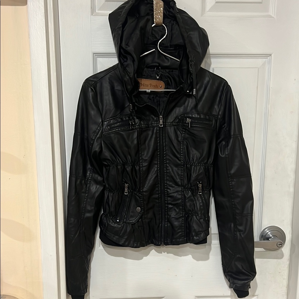 Women's Black Hooded Jacket